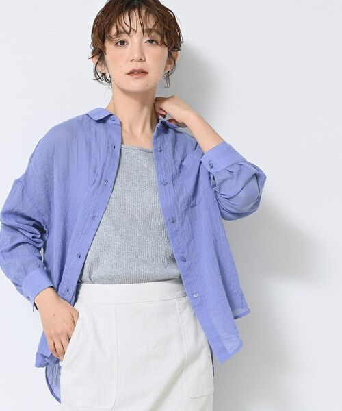 Dessin / デッサン シャツ・ブラウス | 【洗える】シアーシャンブレーシャツ | 詳細25