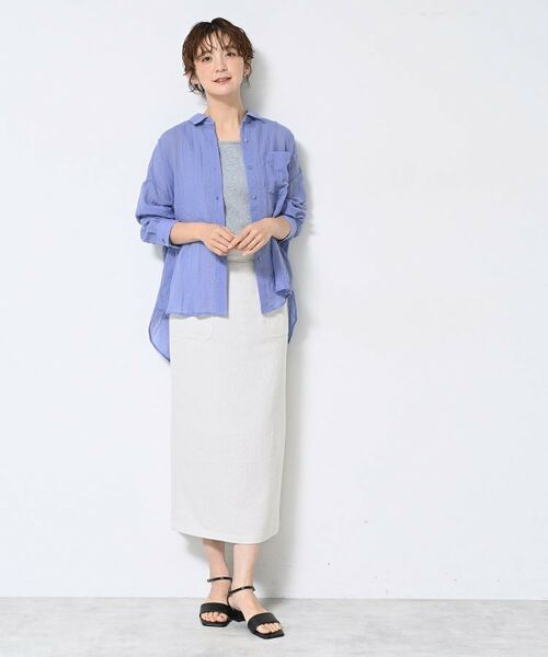 Dessin / デッサン シャツ・ブラウス | 【洗える】シアーシャンブレーシャツ | 詳細27