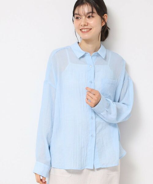 Dessin / デッサン シャツ・ブラウス | 【洗える】シアーシャンブレーシャツ | 詳細9
