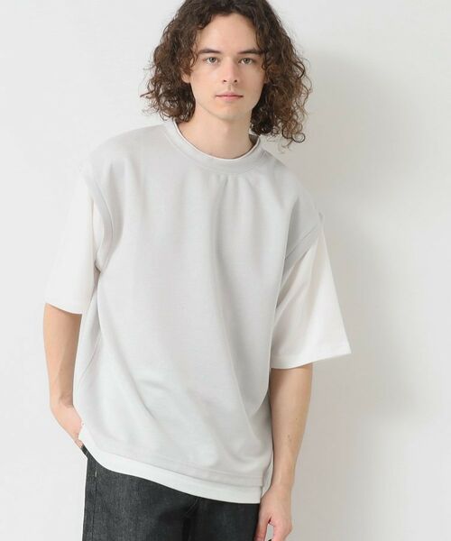 Dessin / デッサン カットソー | 【洗える】レイヤードライクTシャツ | 詳細1