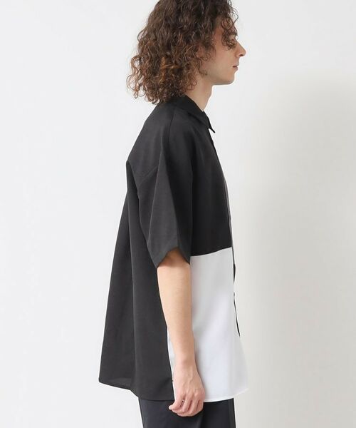 Dessin / デッサン シャツ・ブラウス | 【洗える】ブロック切替ハーフスリーブシャツ | 詳細11