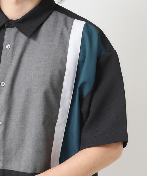 Dessin / デッサン シャツ・ブラウス | 【洗える】ブロック切替ハーフスリーブシャツ | 詳細14