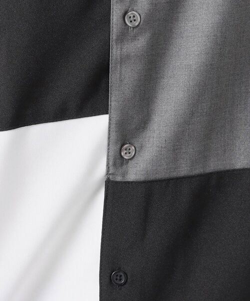 Dessin / デッサン シャツ・ブラウス | 【洗える】ブロック切替ハーフスリーブシャツ | 詳細8