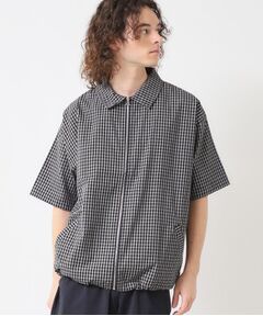 Dessin / デッサン レザーブルゾン・ジャケット | 【洗える】チェック柄ハーフスリーブブルゾン