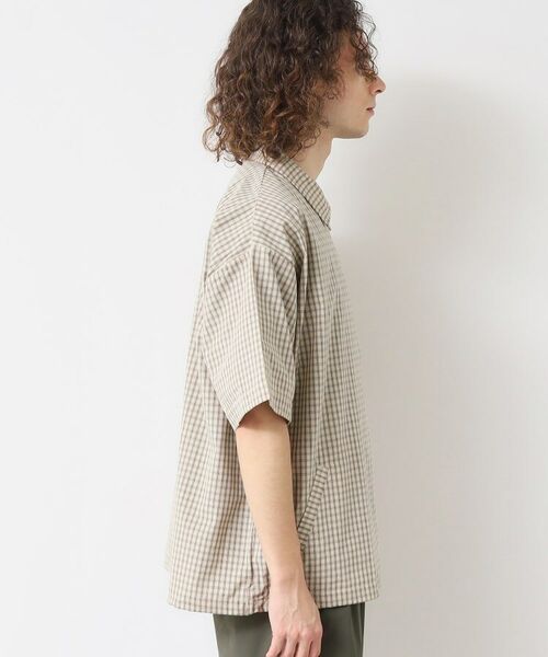 Dessin / デッサン レザーブルゾン・ジャケット | 【洗える】チェック柄ハーフスリーブブルゾン | 詳細10