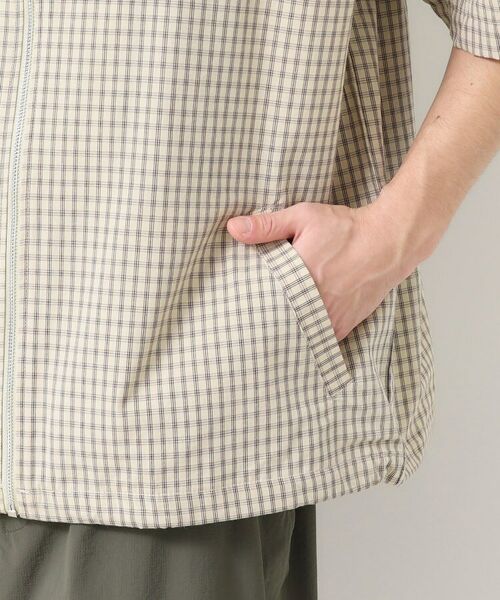 Dessin / デッサン レザーブルゾン・ジャケット | 【洗える】チェック柄ハーフスリーブブルゾン | 詳細14