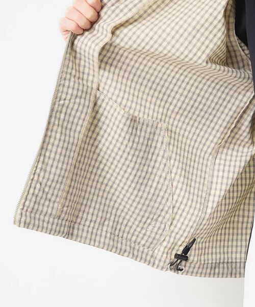 Dessin / デッサン レザーブルゾン・ジャケット | 【洗える】チェック柄ハーフスリーブブルゾン | 詳細16