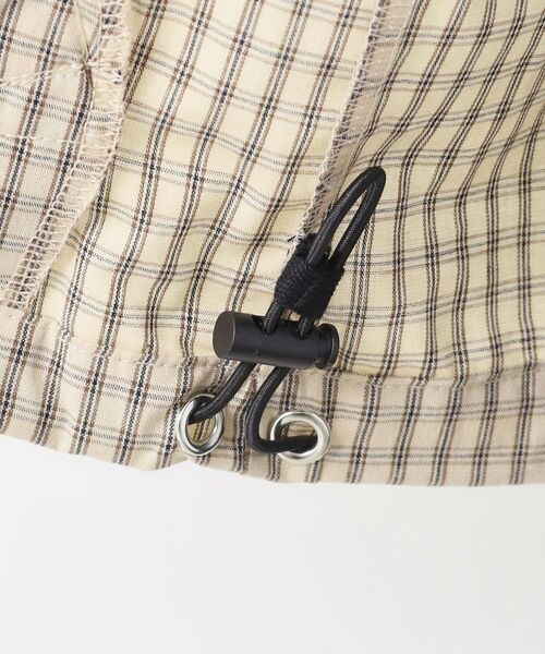 Dessin / デッサン レザーブルゾン・ジャケット | 【洗える】チェック柄ハーフスリーブブルゾン | 詳細18