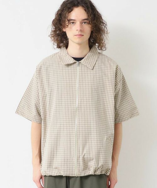 Dessin / デッサン レザーブルゾン・ジャケット | 【洗える】チェック柄ハーフスリーブブルゾン | 詳細19