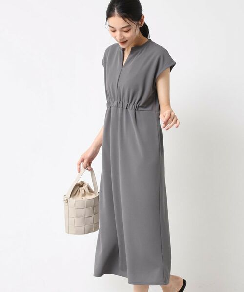 Dessin / デッサン ロング・マキシ丈ワンピース | 【洗える】カットジョーゼットリラクシーワンピース | 詳細1