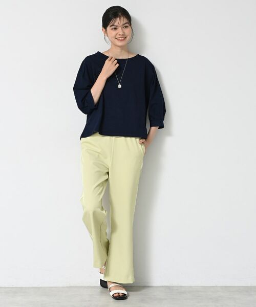 Dessin / デッサン パンツ | 【接触冷感・洗える】フレアラインパンツ(サイドファスナ―付き) | 詳細6