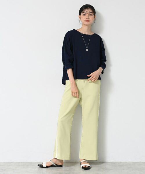 Dessin / デッサン パンツ | 【接触冷感・洗える】フレアラインパンツ(サイドファスナ―付き) | 詳細7