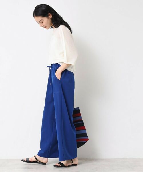 Dessin / デッサン パンツ | 【ウエストゴム・洗える】ストレッチワイドパンツ | 詳細7