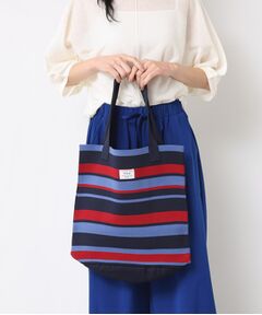 Dessin / デッサン トートバッグ | 【マシンウォッシャブル・A4収納可】ランダムボーダーニットBAG