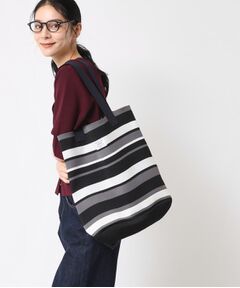 Dessin / デッサン トートバッグ | 【マシンウォッシャブル・A4収納可】ランダムボーダーニットBAG