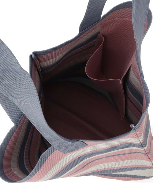 Dessin / デッサン トートバッグ | 【マシンウォッシャブル・A4収納可】ランダムボーダーニットBAG | 詳細15