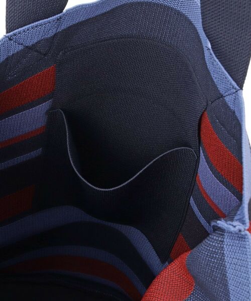 Dessin / デッサン トートバッグ | 【マシンウォッシャブル・A4収納可】ランダムボーダーニットBAG | 詳細17