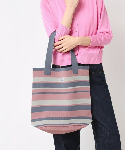 Dessin / デッサン トートバッグ | 【マシンウォッシャブル・A4収納可】ランダムボーダーニットBAG | 詳細3