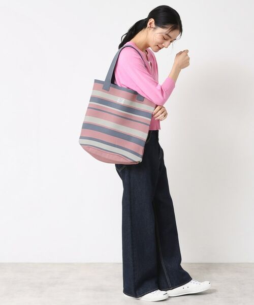 Dessin / デッサン トートバッグ | 【マシンウォッシャブル・A4収納可】ランダムボーダーニットBAG | 詳細4