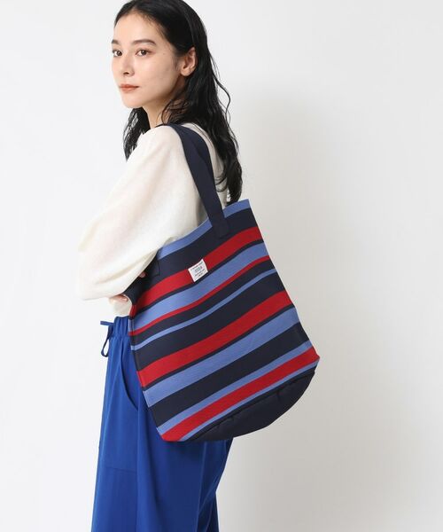 Dessin / デッサン トートバッグ | 【マシンウォッシャブル・A4収納可】ランダムボーダーニットBAG | 詳細5