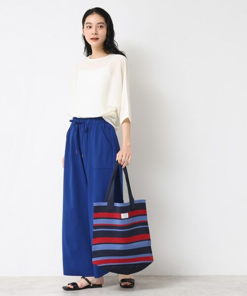 Dessin / デッサン トートバッグ | 【マシンウォッシャブル・A4収納可】ランダムボーダーニットBAG | 詳細6