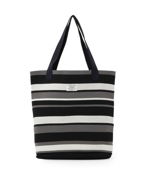 Dessin / デッサン トートバッグ | 【マシンウォッシャブル・A4収納可】ランダムボーダーニットBAG | 詳細7