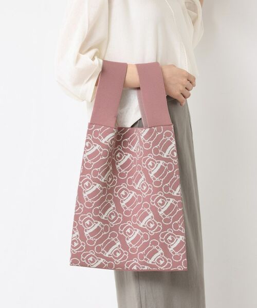 Dessin / デッサン トートバッグ | 【マシンウォッシャブル・A4収納可】Deddy ジャガードニットバッグ | 詳細1