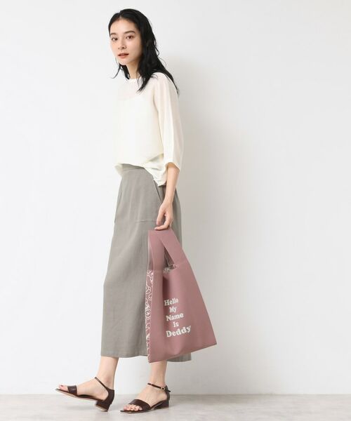 Dessin / デッサン トートバッグ | 【マシンウォッシャブル・A4収納可】Deddy ジャガードニットバッグ | 詳細2