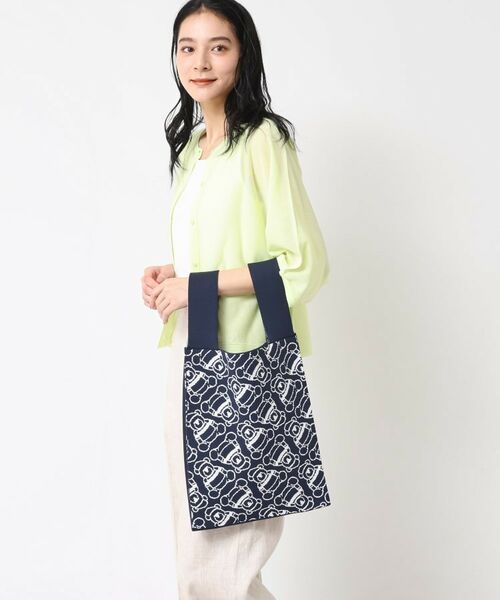 Dessin / デッサン トートバッグ | 【マシンウォッシャブル・A4収納可】Deddy ジャガードニットバッグ | 詳細5