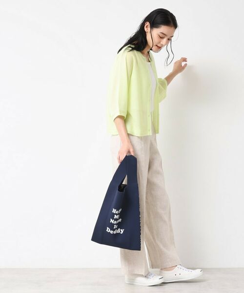 Dessin / デッサン トートバッグ | 【マシンウォッシャブル・A4収納可】Deddy ジャガードニットバッグ | 詳細6