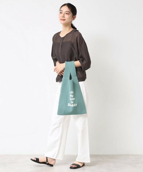 Dessin / デッサン トートバッグ | 【マシンウォッシャブル・A4収納可】Deddy ジャガードニットバッグ | 詳細8