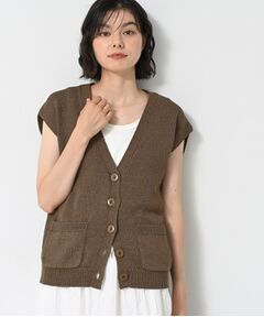 Dessin / デッサン ベスト | 【洗える】フレンチスリーブニットベスト