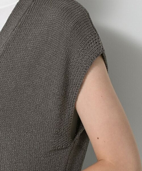 Dessin / デッサン ベスト | 【洗える】フレンチスリーブニットベスト | 詳細13