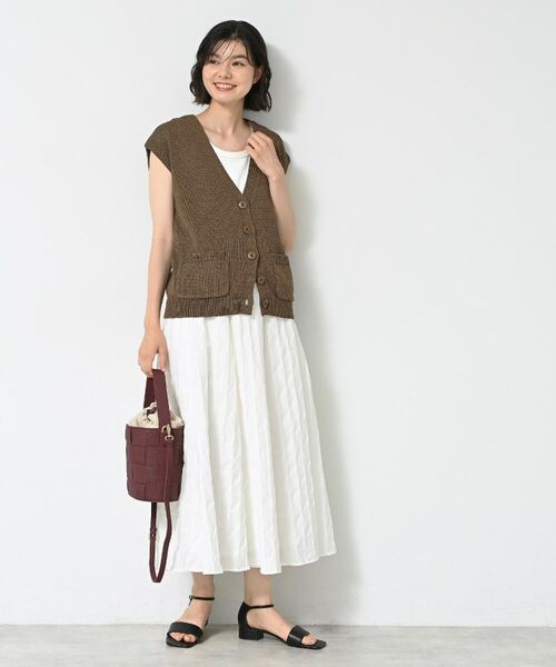 Dessin / デッサン ベスト | 【洗える】フレンチスリーブニットベスト | 詳細2