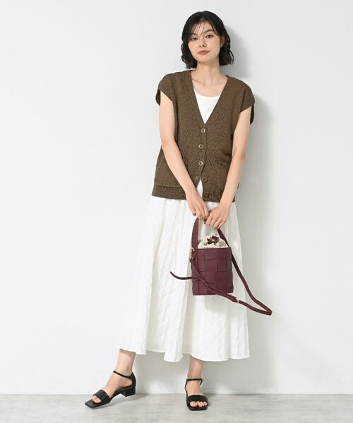 Dessin / デッサン ベスト | 【洗える】フレンチスリーブニットベスト | 詳細3