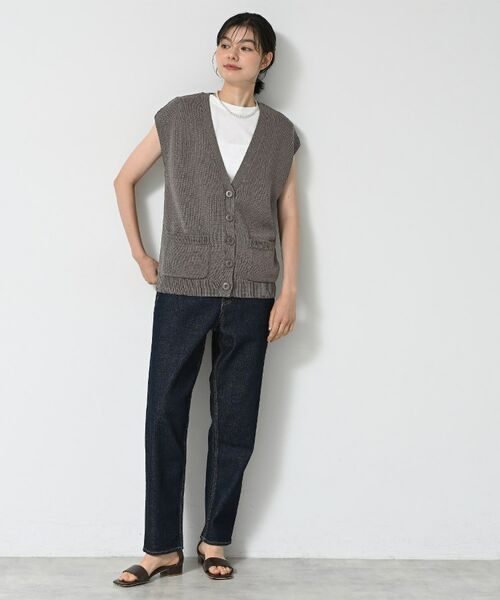 Dessin / デッサン ベスト | 【洗える】フレンチスリーブニットベスト | 詳細7