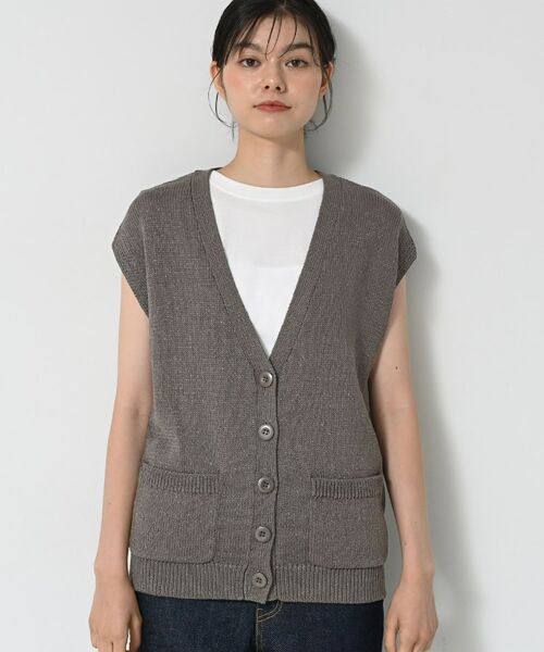 Dessin / デッサン ベスト | 【洗える】フレンチスリーブニットベスト | 詳細9
