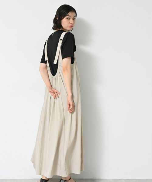 Dessin / デッサン ロング・マキシ丈ワンピース | 【洗える】ナイロンジャンパースカート | 詳細10