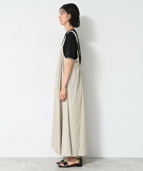 Dessin / デッサン ロング・マキシ丈ワンピース | 【洗える】ナイロンジャンパースカート | 詳細13