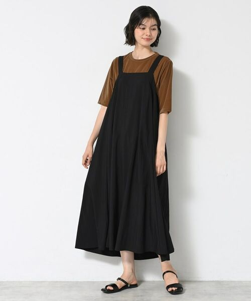 Dessin / デッサン ロング・マキシ丈ワンピース | 【洗える】ナイロンジャンパースカート | 詳細2