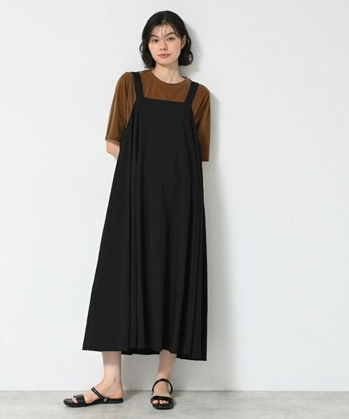Dessin / デッサン ロング・マキシ丈ワンピース | 【洗える】ナイロンジャンパースカート | 詳細3