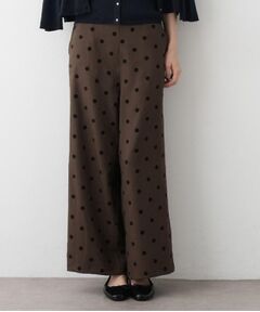 Dessin / デッサン パンツ | 【洗える】フロッキードットパンツ