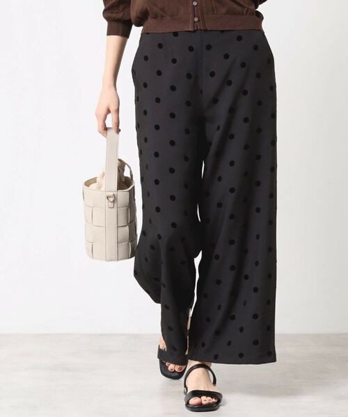 Dessin / デッサン パンツ | 【洗える】フロッキードットパンツ | 詳細1
