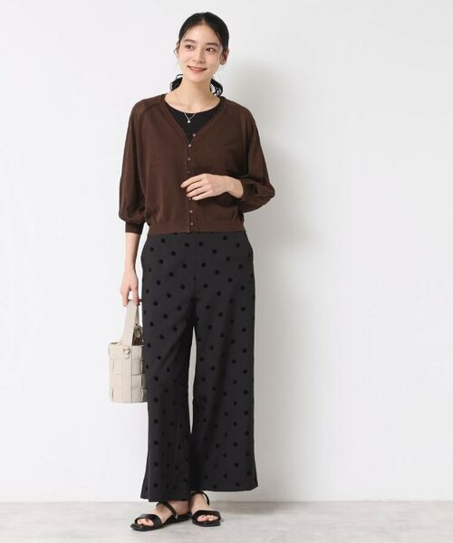 Dessin / デッサン パンツ | 【洗える】フロッキードットパンツ | 詳細2