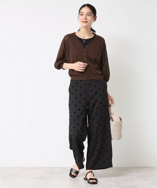 Dessin / デッサン パンツ | 【洗える】フロッキードットパンツ | 詳細3