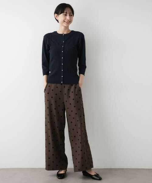 Dessin / デッサン パンツ | 【洗える】フロッキードットパンツ | 詳細9