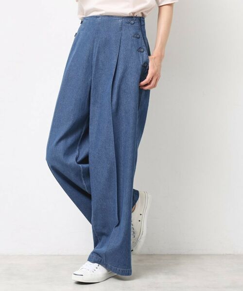 Dessin / デッサン パンツ | 【洗える】デニムワイドマリンパンツ | 詳細1