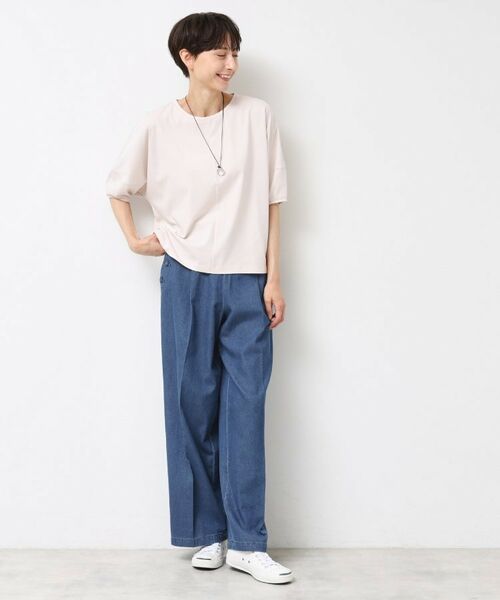 Dessin / デッサン パンツ | 【洗える】デニムワイドマリンパンツ | 詳細3