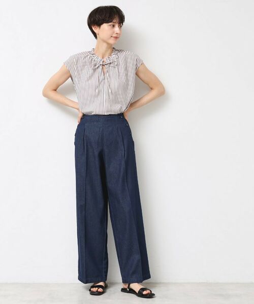 Dessin / デッサン パンツ | 【洗える】デニムワイドマリンパンツ | 詳細6