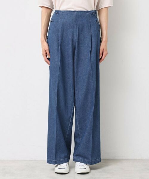 Dessin / デッサン パンツ | 【洗える】デニムワイドマリンパンツ | 詳細9